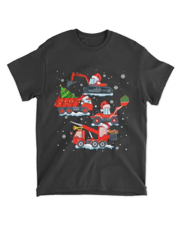 christmas crane truck construction santa toddler k