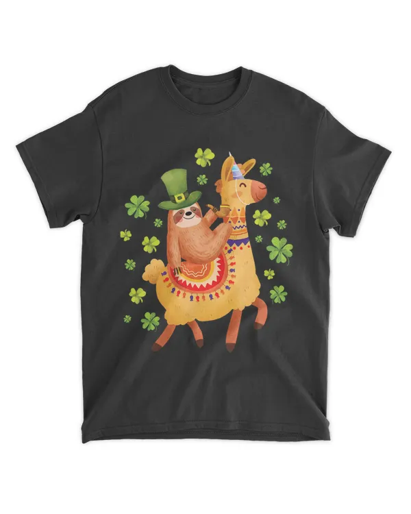 Sloth Riding Unicorn Magical Llama