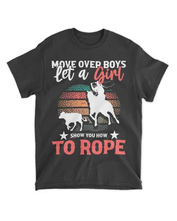 Calf Roping Horse and Cowboy 2Move over Boys for W