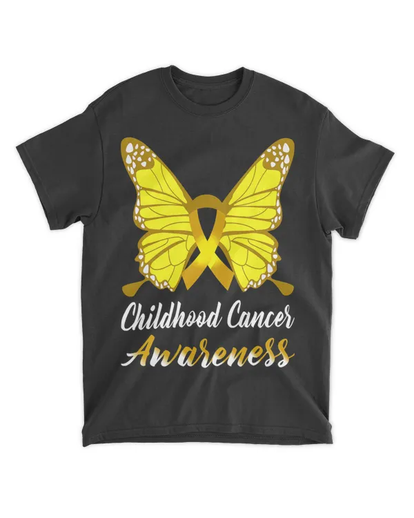 Childhood Cancer Awareness Butterfly Ribbon Suppor
