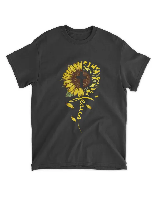 sunflower jesus horse