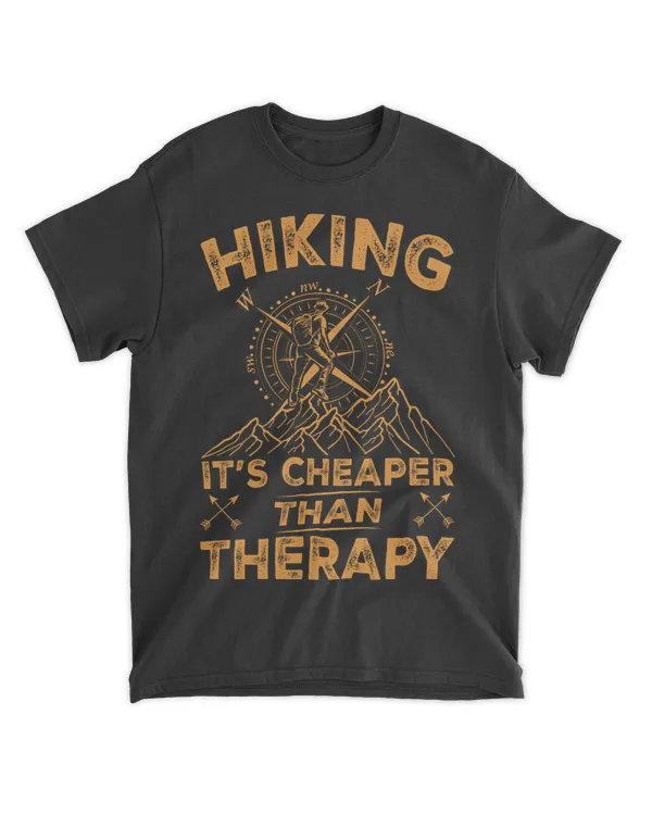 Hiking It's Cheaper Than Therapy T-shirt