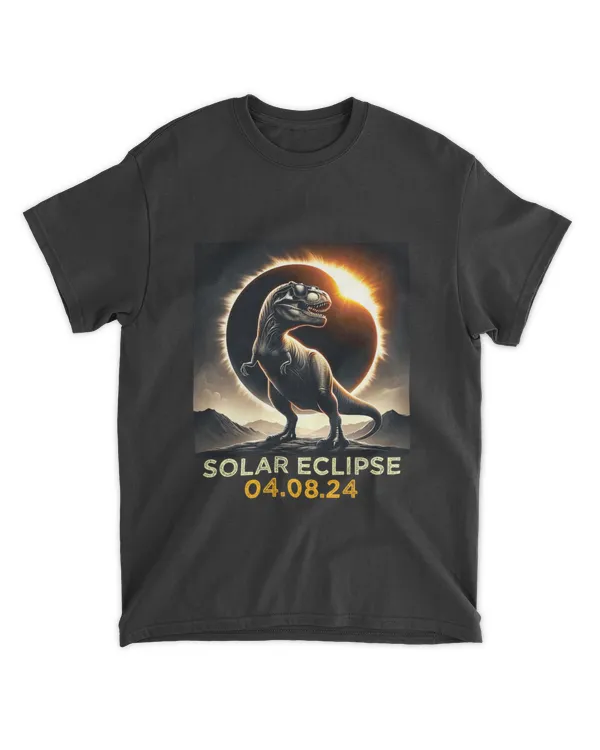 Total Solar Eclipse T-rex April 8 2024 America Solar Eclipse T-Shirt