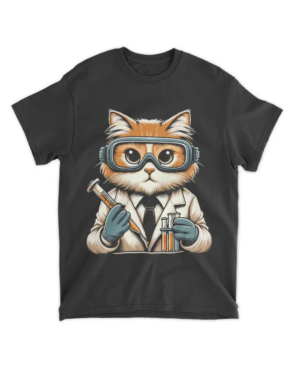 Adorable Scientist Cat