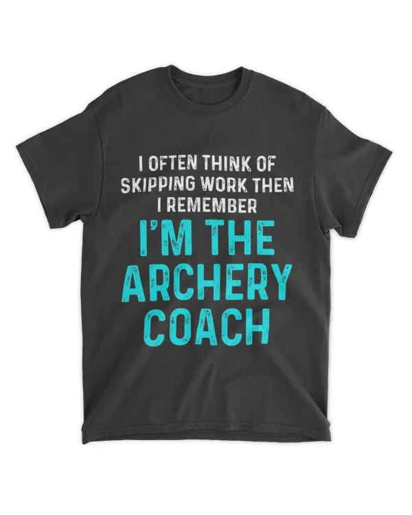 Archery Coach Player Team Instructor T-Shirt (56)