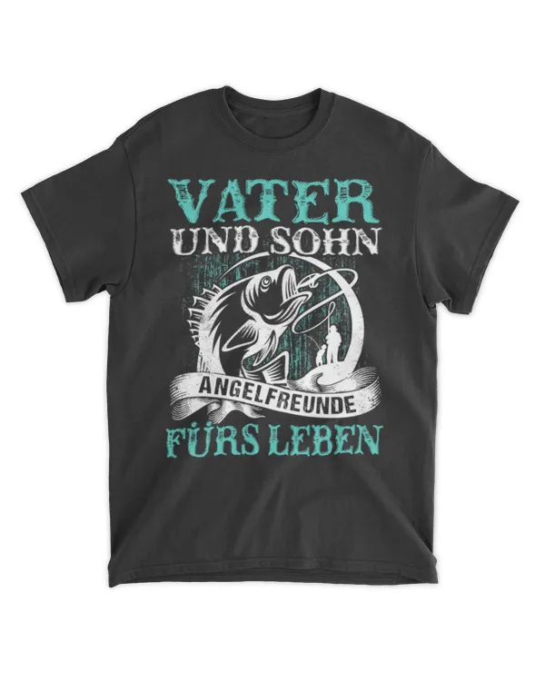 Fishing Fish Mens Father Son Fishing Friends For Life Fishing Fathers T-Shirt