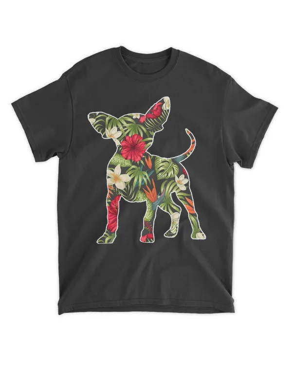 Chihuahua Summer Tropical Floral Print Flower Hawaii Men T-Shirt