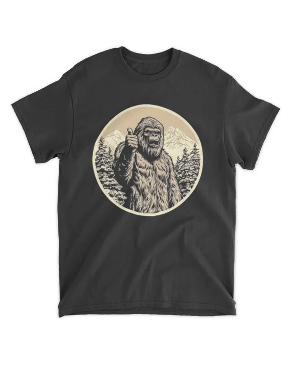 Bigfoot Thumbs Up Classic T-Shirt