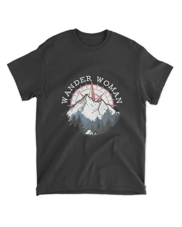 Camping Hiking Wander Woman Essential T-Shirt
