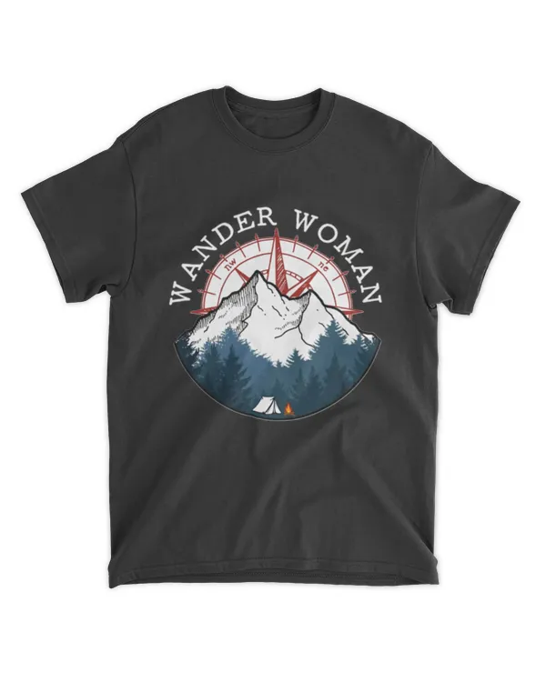 Camping Hiking Wander Woman T-shirt Classic T-Shirt