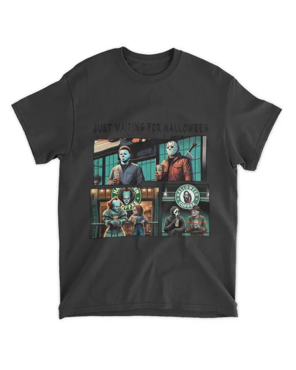 Waiting For Halloween Like Horror Coffee Shirt bl