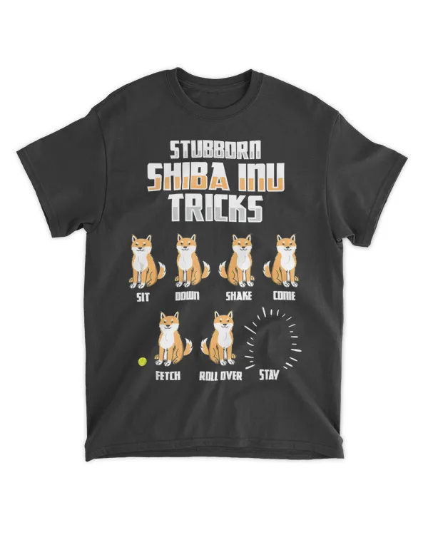 Stubborn Shiba Inu Tricks Funny Dog Gift Tank Top