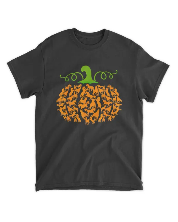 Pumpkin Shape Horse Halloween Shirt