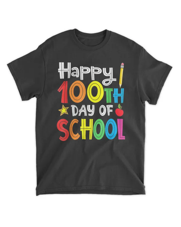 100th Day of School Teachers Kids Child Happy 100 Days T-Shirt