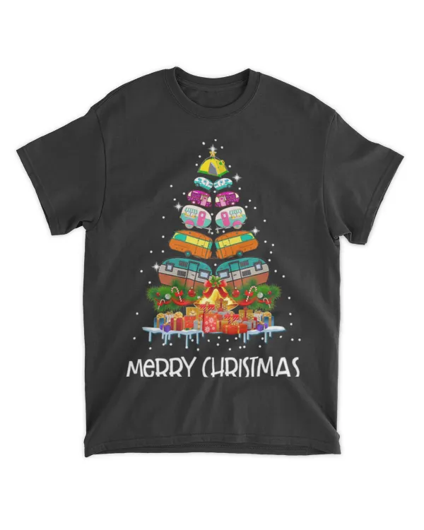 Camper Van Camping Car Merry Christmas Classic T-Shirt
