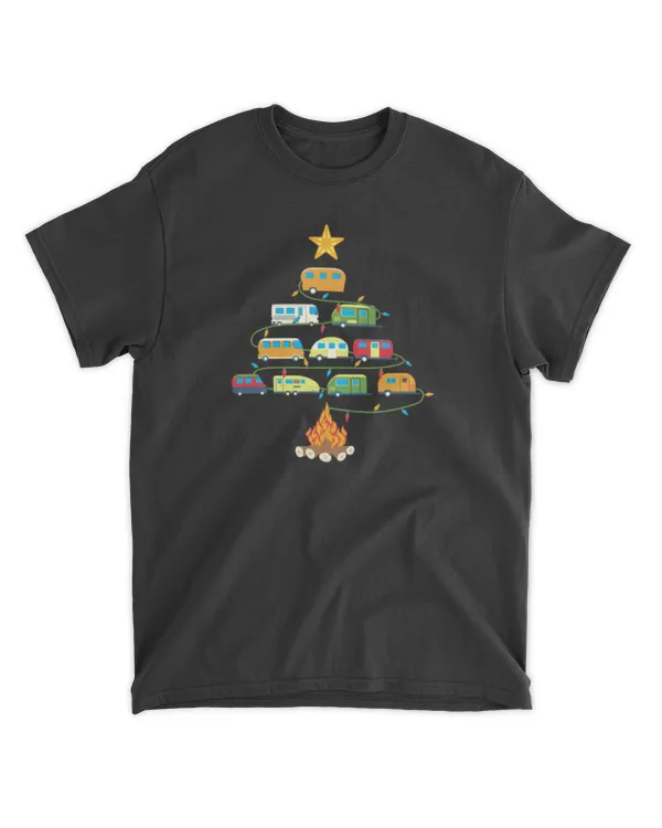 Camping Christmas Tree Classic T-Shirt