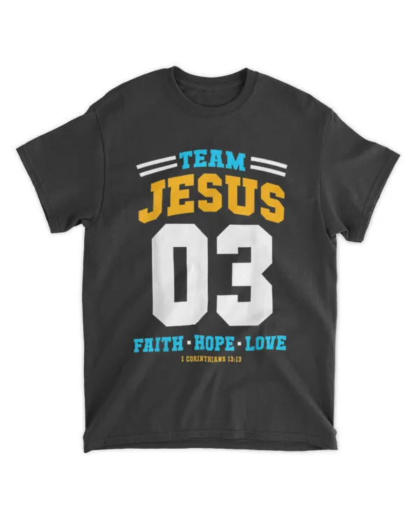 Christian Gift Team Jesus 03 Faith Hope Love Christmas Gift