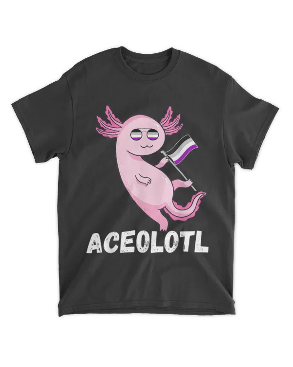 Ace Axolotl Asexual Pride Flag Mexican Salamander LGBT Shirt