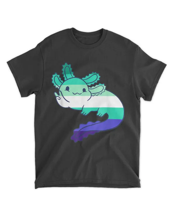 MLM Flag MLM Pride Axolotl Gay Male Flag LGBT MLM Shirt