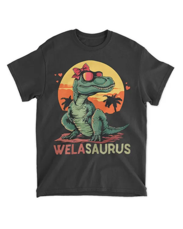 Welasaurus Dino Dinosaur Wela-saurus T-rex Mother's Day Trex T-shirt