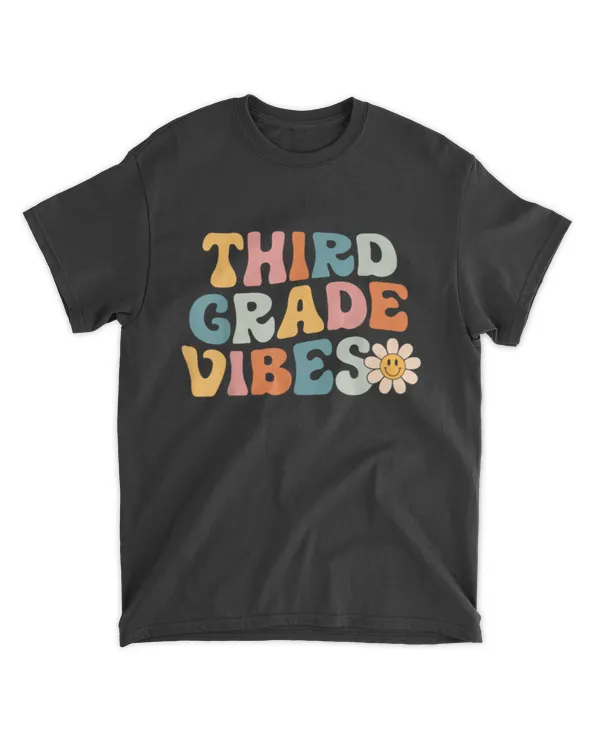 Third Grade Vibes - 3rd Grade Team Retro 1st Day of School
