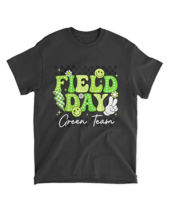 Field Day Trip Green Team Color Game Competition Boys Girls