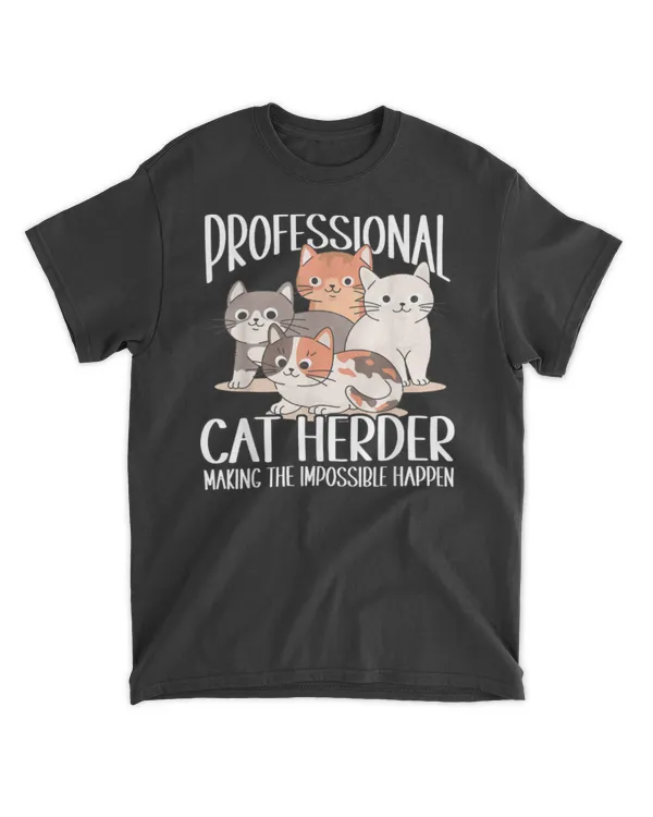Cat Herding Champion Professional Cat Herder T-Shirt