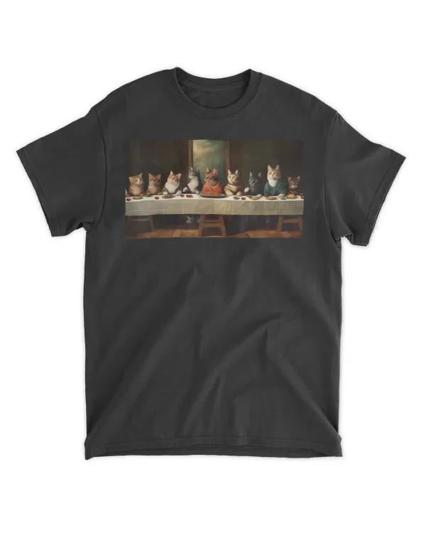 The Last Supper with Cats T-Shirt