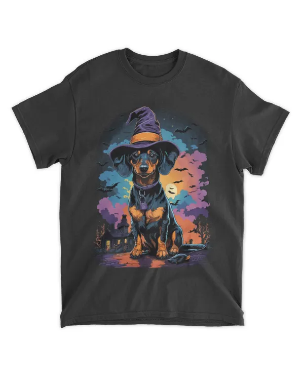 Dachshund Halloween - Witchy Doxie