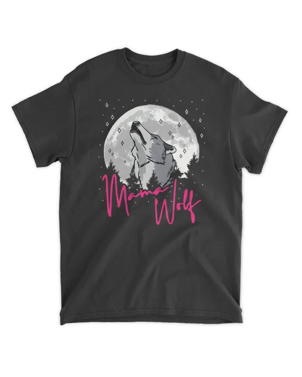 Mama Wolf Mothers Day Cool Wolves Moon Mom wlv