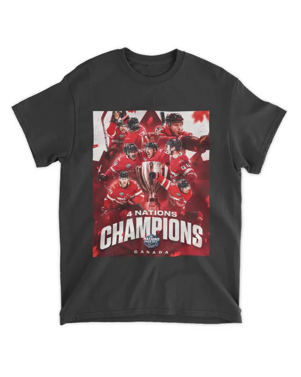 Canada Hockey Team 4 Nations Champions T-Shirt