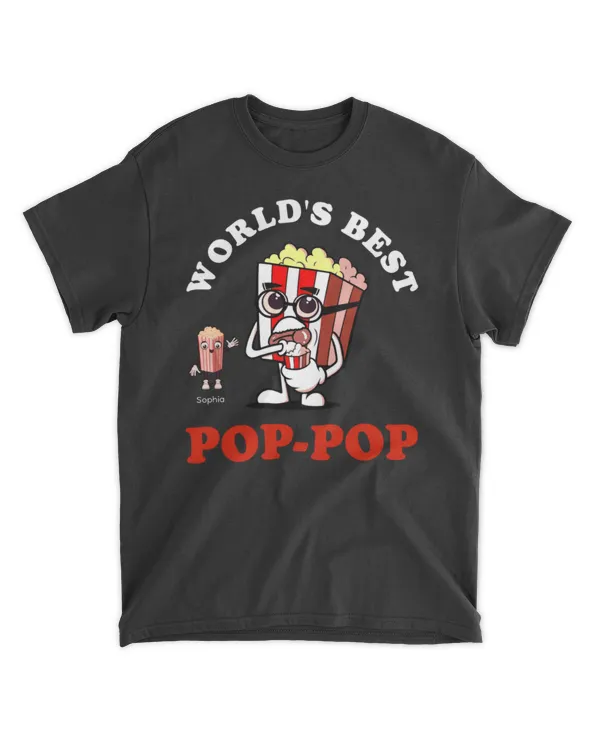 World's Best Pop-Pop - Personalized Shirt, Gift For Grandpa, Gift Idea For Grandpa