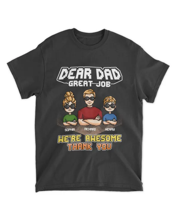We're Awesome Dad - Personalized Shirt, Gift For Dad, Gift Idea For Dad, Father's Day Gift
