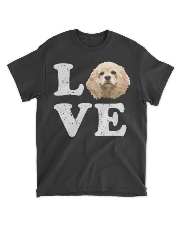 I Love My Cocker Spaniel T-Shirt  Puppy Dog Graphic Tee