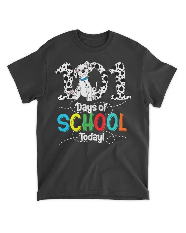 Happy 101 Days Smarter Dalmatian Dogs 100th Day Of School T-Shirt