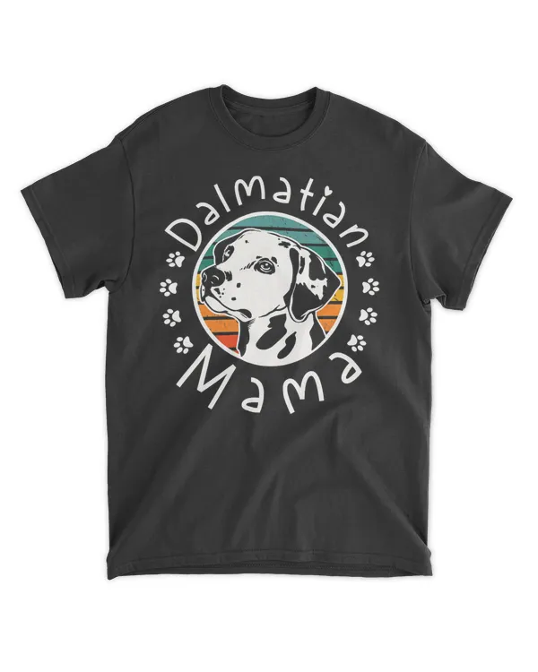 Womens Dalmatian Mama Dalmatian Mom Dalmatian Lover V-Neck T-Shirt
