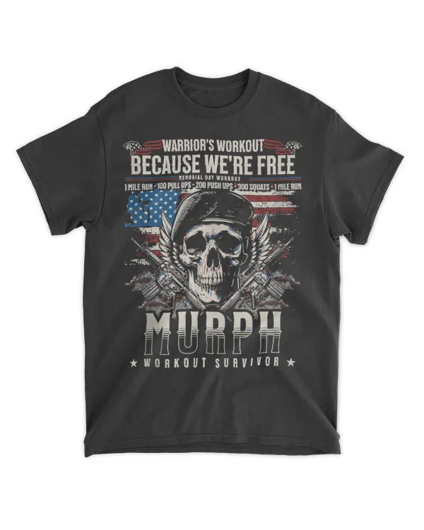 Badass Murph Memorial Day Workout Vintage Skull Retro Design Tank Top
