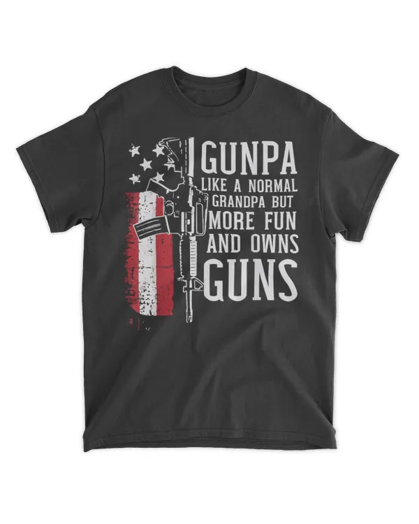 Gunpa Like Normal Grandpa More Fun Own Funny Fathers Day T-Shirt