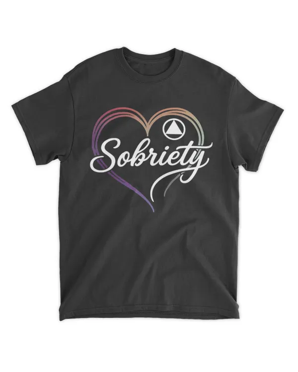 Sobriety Heart T-shirts and Tank Tops