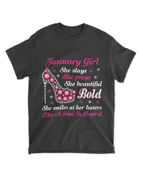 January Girl Birthday Shirt Cute Queen Are Born In January