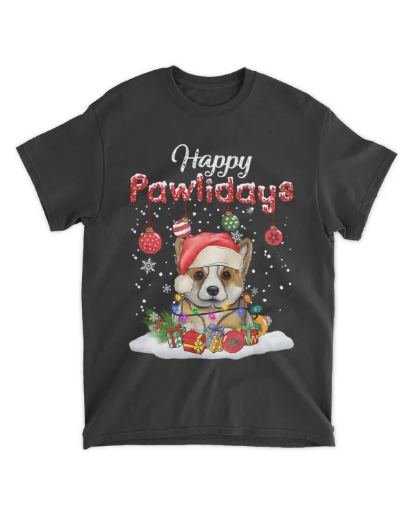 Corgi Christmas Tree Lights Happy Pawlidays QTDOG2810AB3