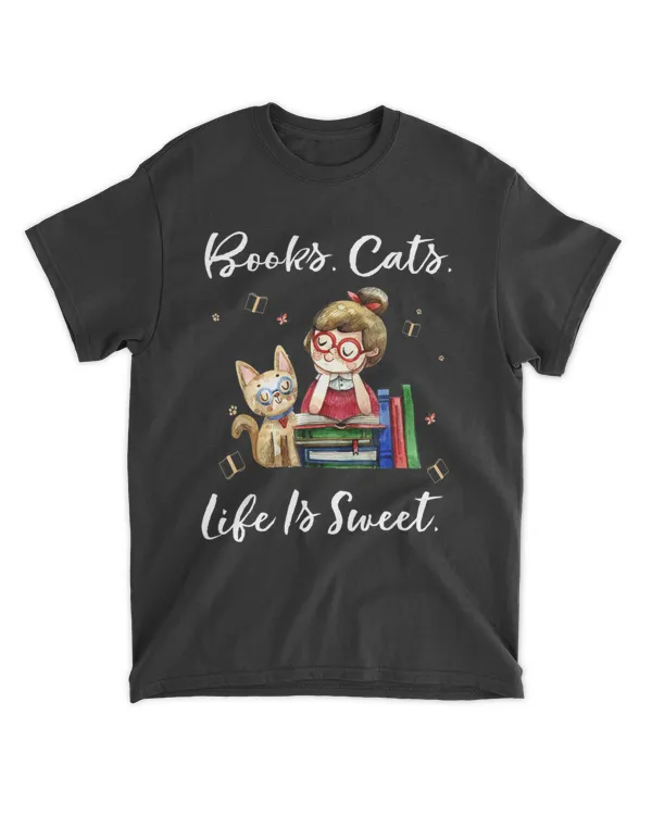 Books Cats Life Is Sweet Cat