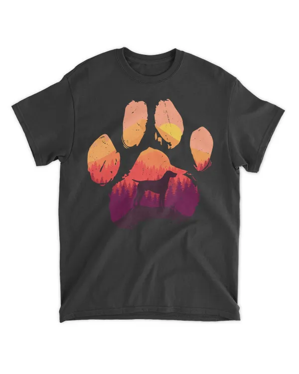 Paw German Shorthaired Pointer Dog Mom Dad Men Women Long Sleeve T-Shirt