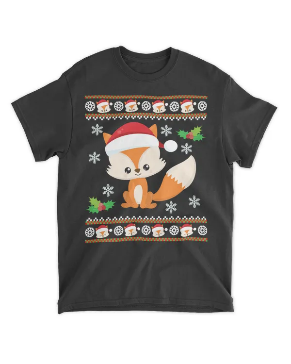 Fox Shirt Ugly Christmas Sweater Long Sleeve T-Shirt