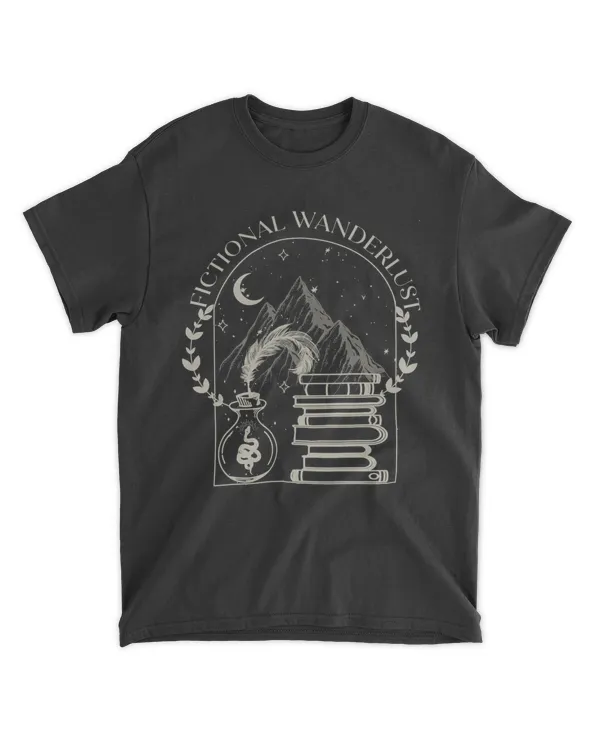 Fictional Wanderlust Shirt Poet Shirt Literary Shirt Bookish Shirt Bookcore