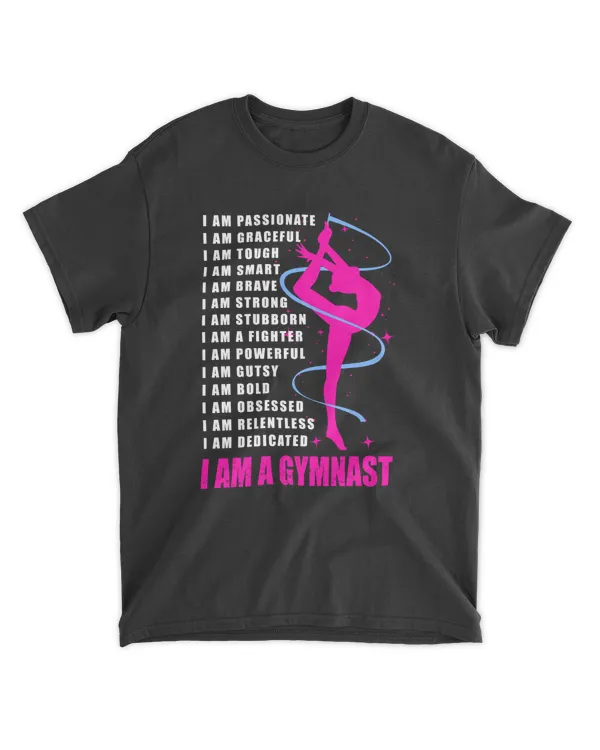 Gymnastics I Am a Powerful Strong Personalize Gymnast Mother Grandma Sister