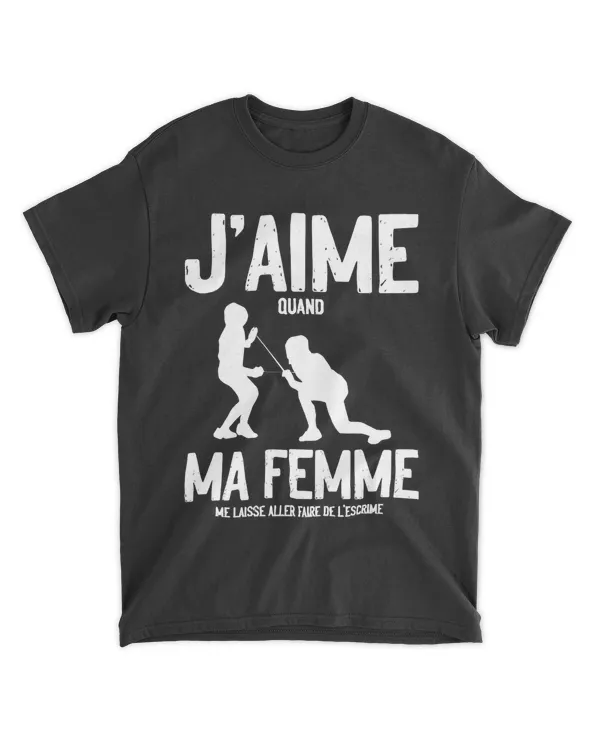 Fencing T- Shirt Cadeau drôle d'escrime pour homme T- Shirt