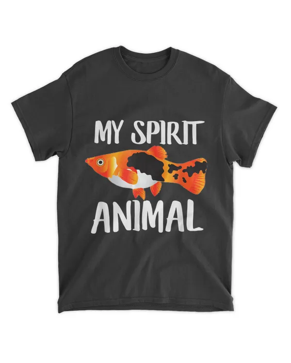 Platy Fish Is My Spirit Animal Dad Mom Birth-day T-shirt