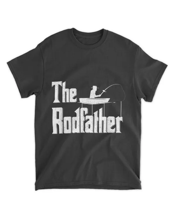 The Rodfather Funny Fishing Dad Gift T-shirt