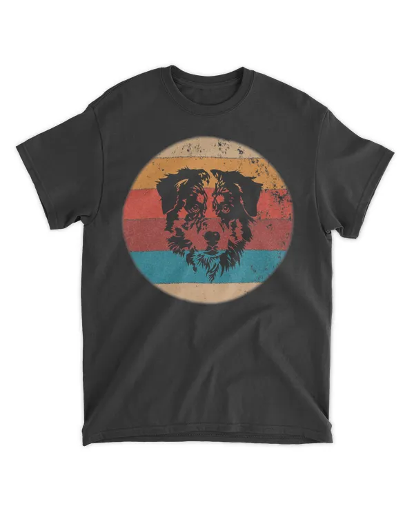 Australian Shepherd Tshirt - Vintage Retro Aussie Dog Gift
